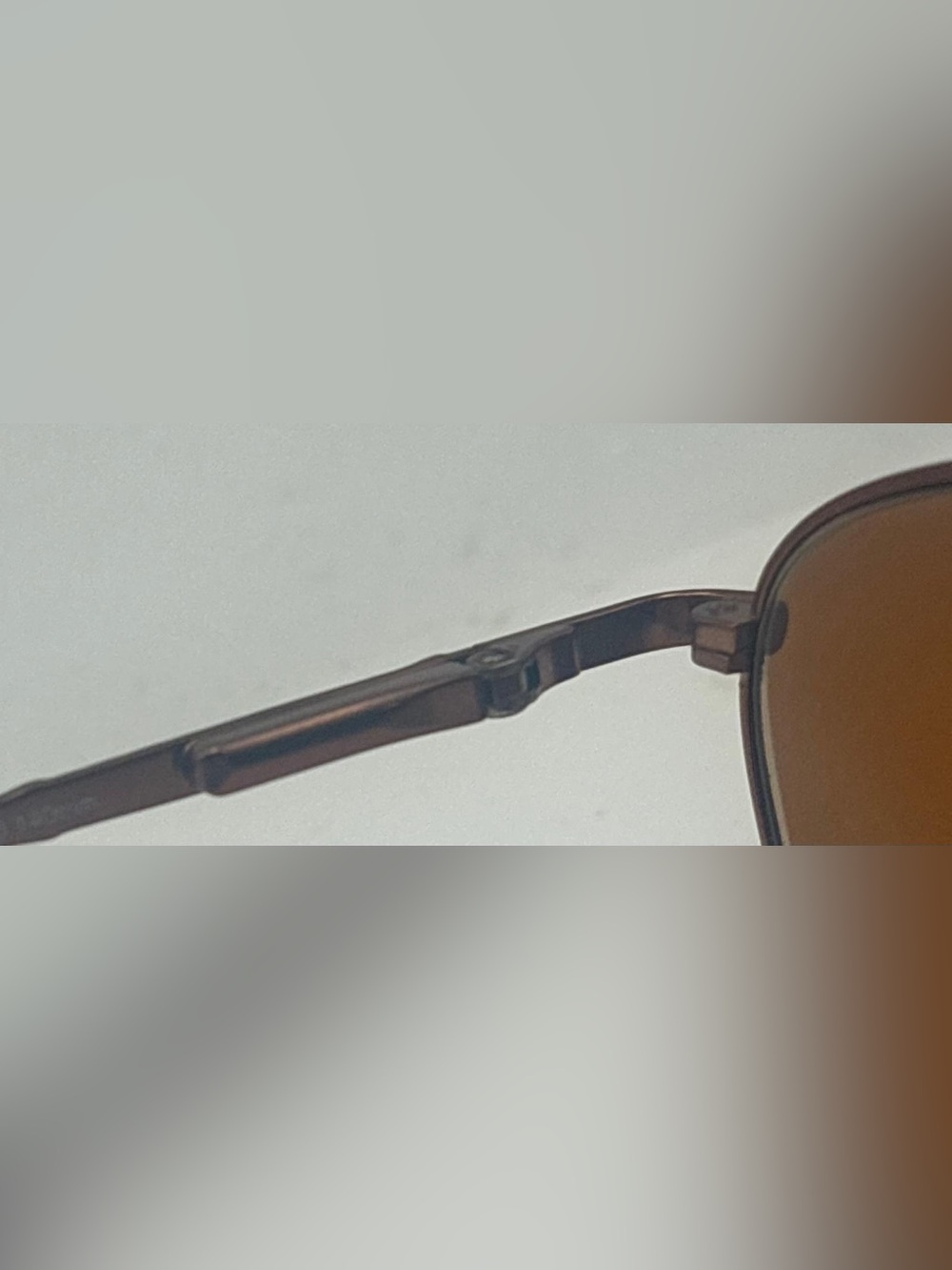 Alain Afflelou 029 Brown Oval Metal Sunglasses Frames Only - Picture 8 of 8